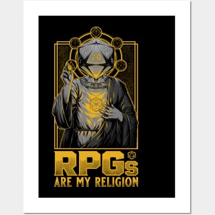 RPGs are my Religion - D20 Cool Gift Posters and Art